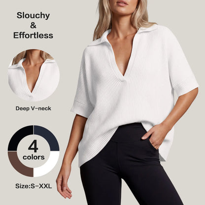 Blusa moderna Grace de THE LJM en color neutro, con diseño elegante y detalles de tela ligera, perfecta para ocasiones formales.