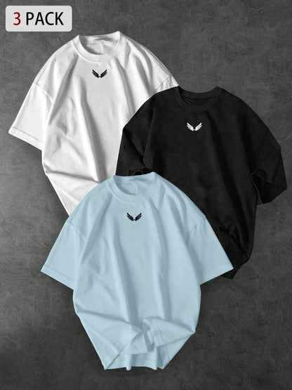 Conjunto de ropa Power Basic Collection de THE LJM en colores neutros, con pantalones y camiseta casual.